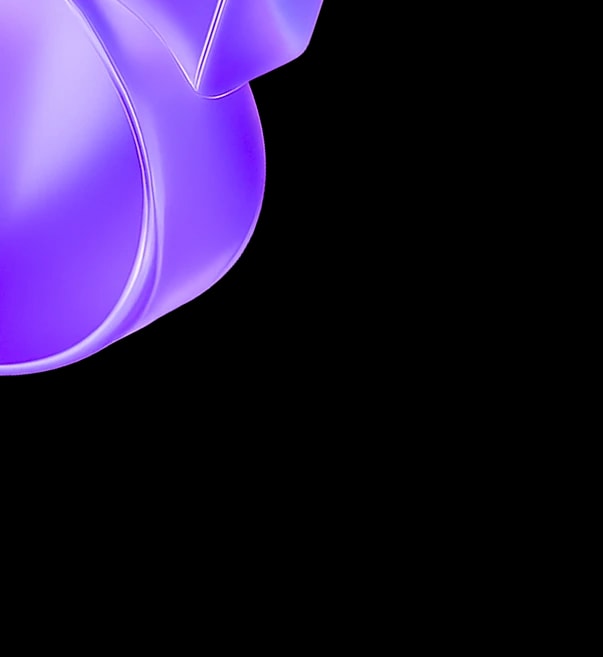 3D Purple Shape Left